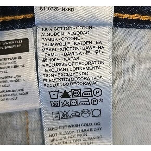 Levis 505 Men's Jeans Straight Leg Regular Fit Size 42x30 Blue Denim - Picture 8 of 9